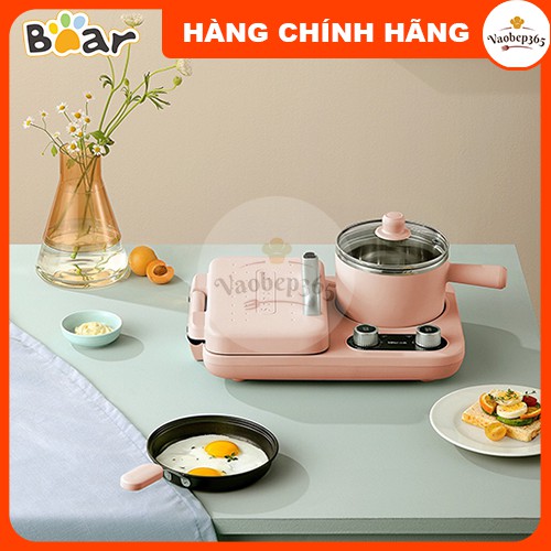 [Bảo hành 6 tháng] Bếp điện đa năng Bear chính hãng 3 trong 1 nướng, chiên, hấp