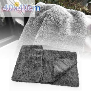 Khăn lau nội thất xe hơi bằng vải lông cừu san hô mềm và dày kích thước 40*40cm chất lượng cao