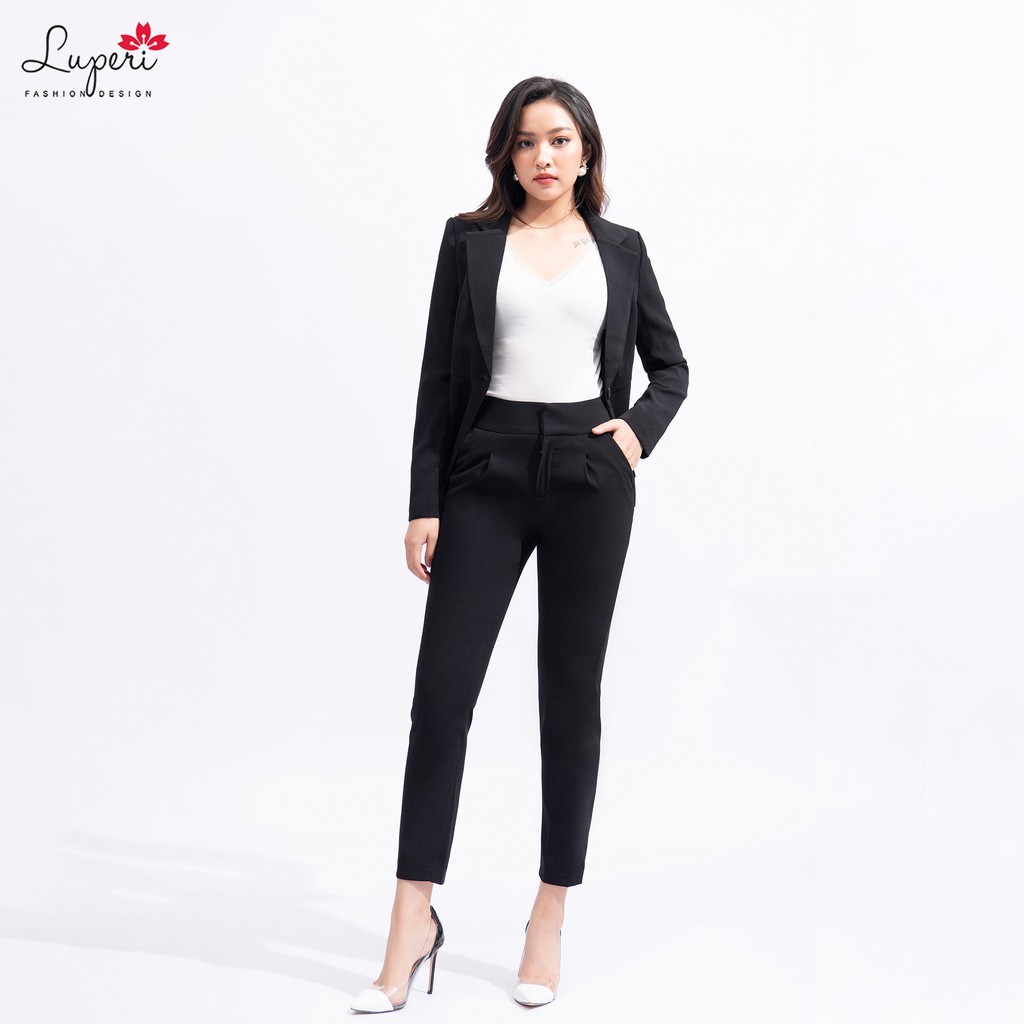 Set Vest Nữ Cổ Bẻ Ve Một Cúc LUPERI LFBV668