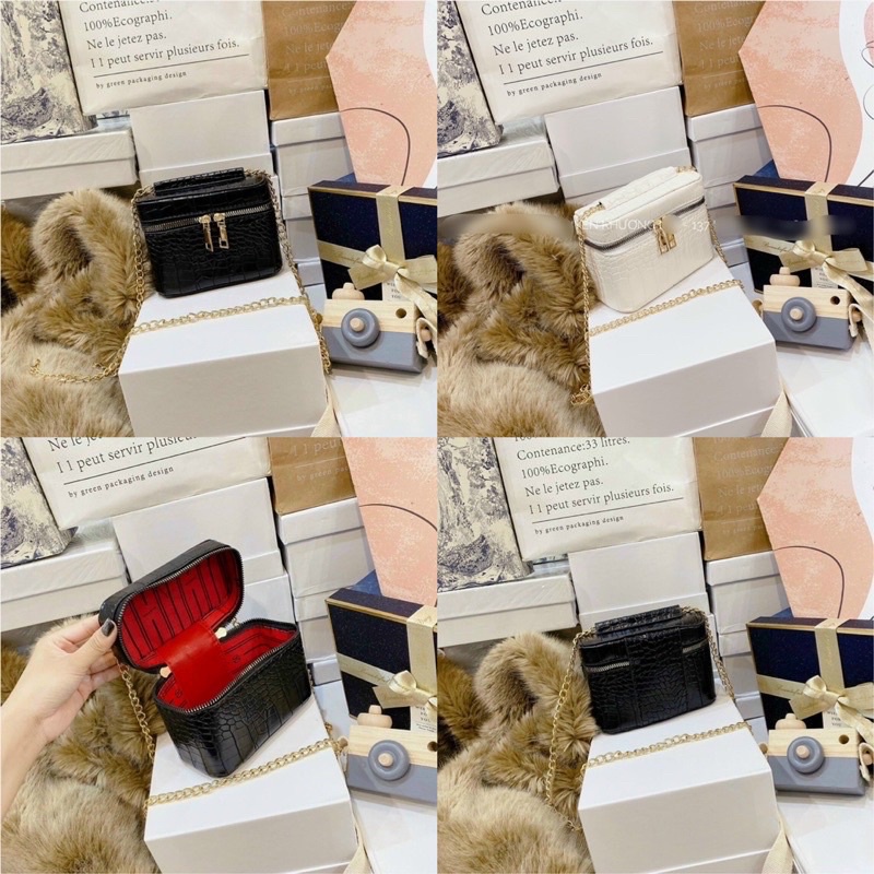 Túi Cốp Đeo Chéo Da Rắn Size 15 From Cứng Cáp Hàng Siêu Đẹp