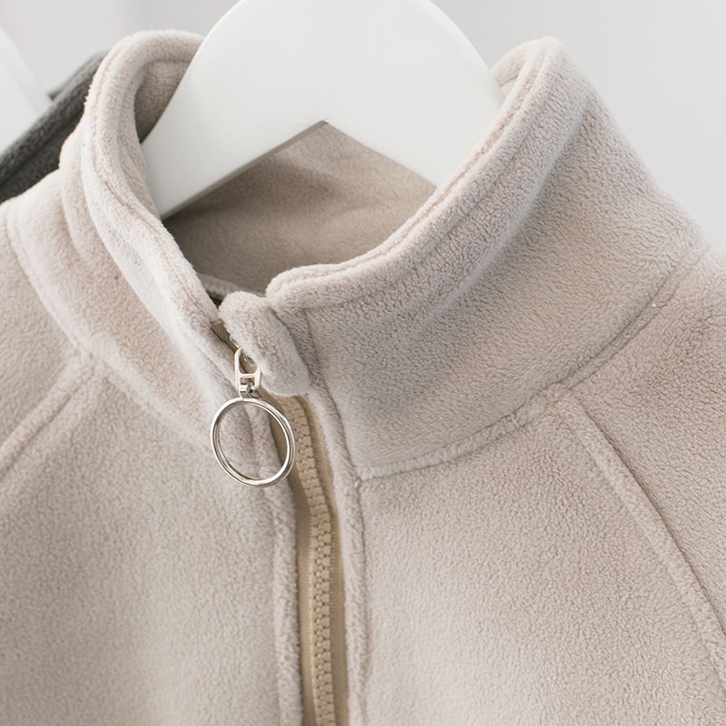 Áo Nỉ Lót Lông Cừu Dày Dặn Phong Cách Mới Thời Trang Mùa Xuân Cho Bé Trai