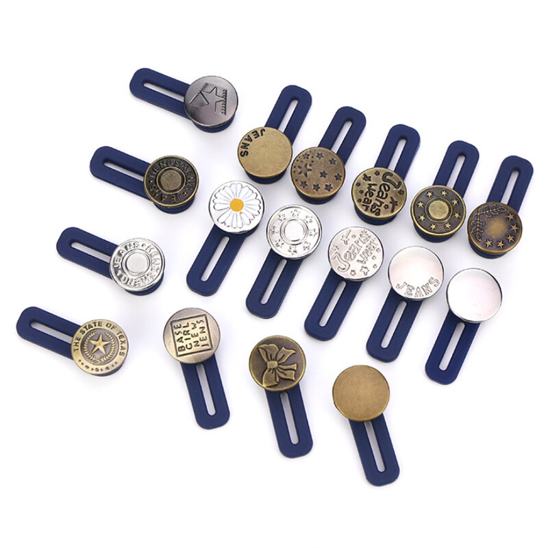 Ghim Cài Quần Jean Mở Rộng Cài Nút Có Thể Điều Chỉnh Cho Nam Nữ