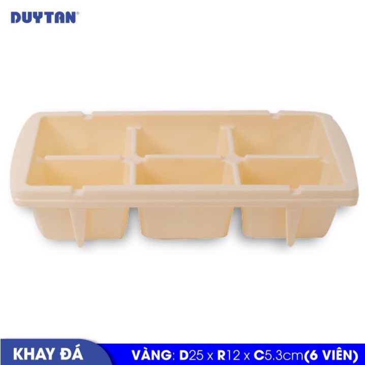 Bộ 4 Khuôn nhựa làm đá Duy Tân 6 viên - Nhiều màu Được sản xuất tại Việt Nam từ chất liệu nhựa PP an toàn, an toàn