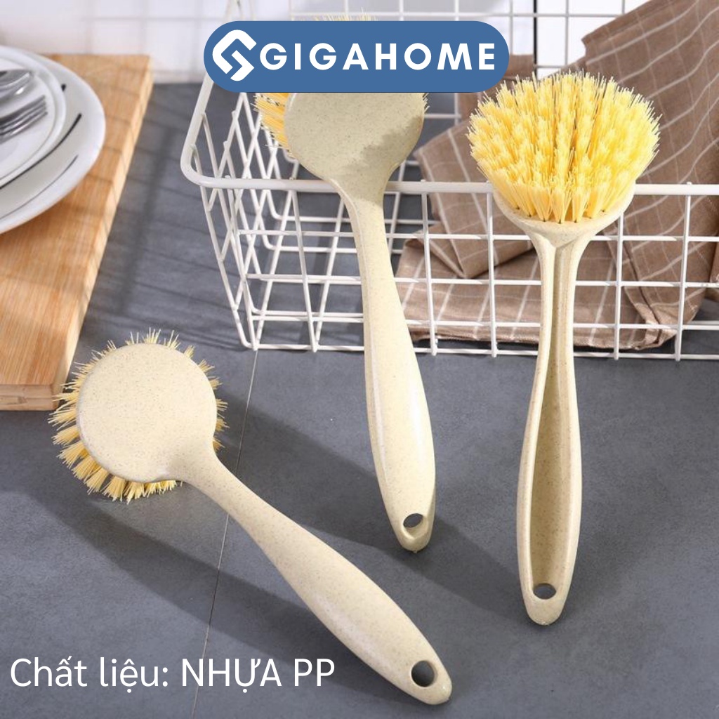 Cọ Rửa Chén, Chà Nồi GIGAHOME Cán Dài, Tiện Lợi 7168
