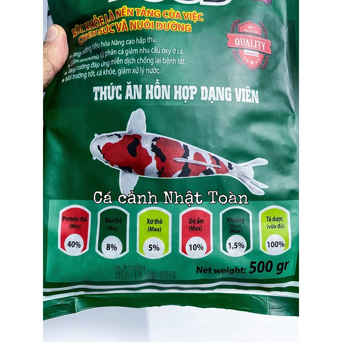 THỨC ĂN CÁ CARE FOOD TĂNG TRƯỞNG 500G