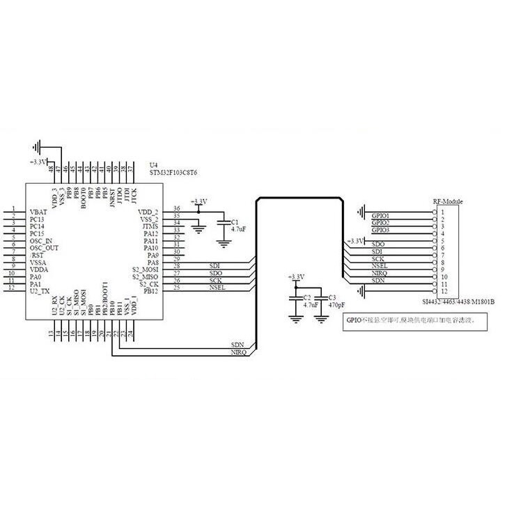Mô Đun Thu Phát Không Dây Lora / Gfsk Esp32 Sx1276