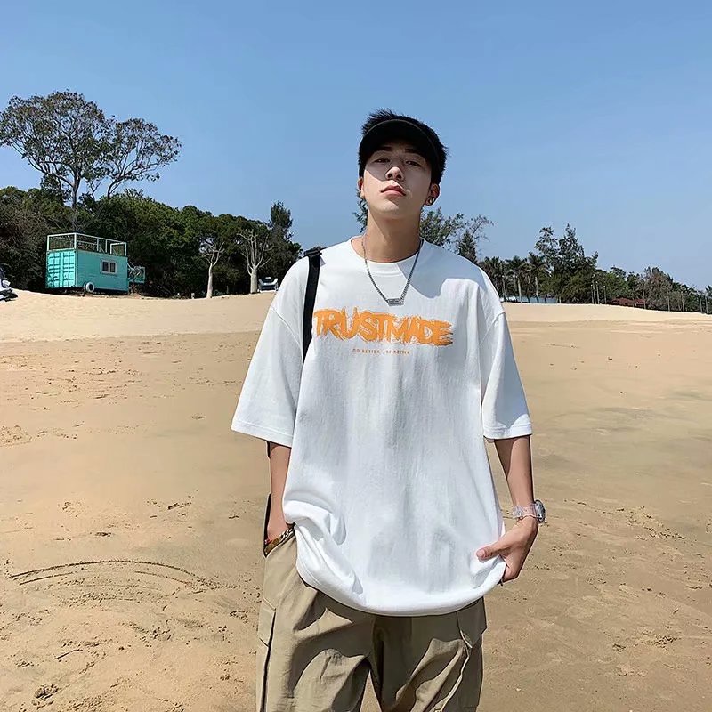 Áo Thun Nam Tay Ngắn In Chữ Thời Trang Dành Cho Bigsize Fashion Áo Phông Unisex Simple Áo Mùa Hè Nam