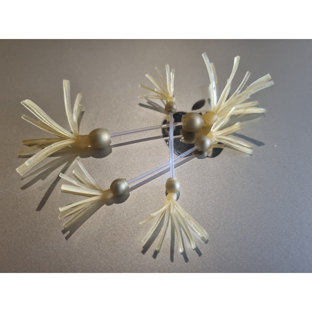 01 Khuyên Râu Bi Inox Thân Nhựa dài 38mm