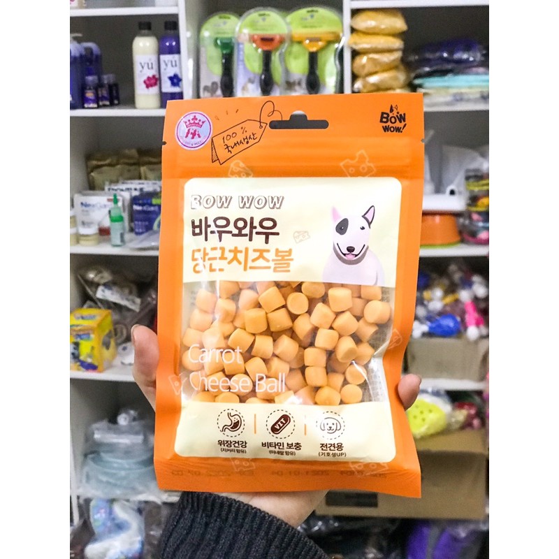 Snack bánh thưởng, xương gặm gà que/cá hồi que/cừu phomai/phomai viên/cà rốt phomai/thịt cuộn sữa cho chó mèo