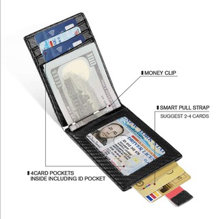 Ví bóp từ tính đa năng BlackMan Money Clip RFID (Carbon Leather) 💰💰- AsiaMart