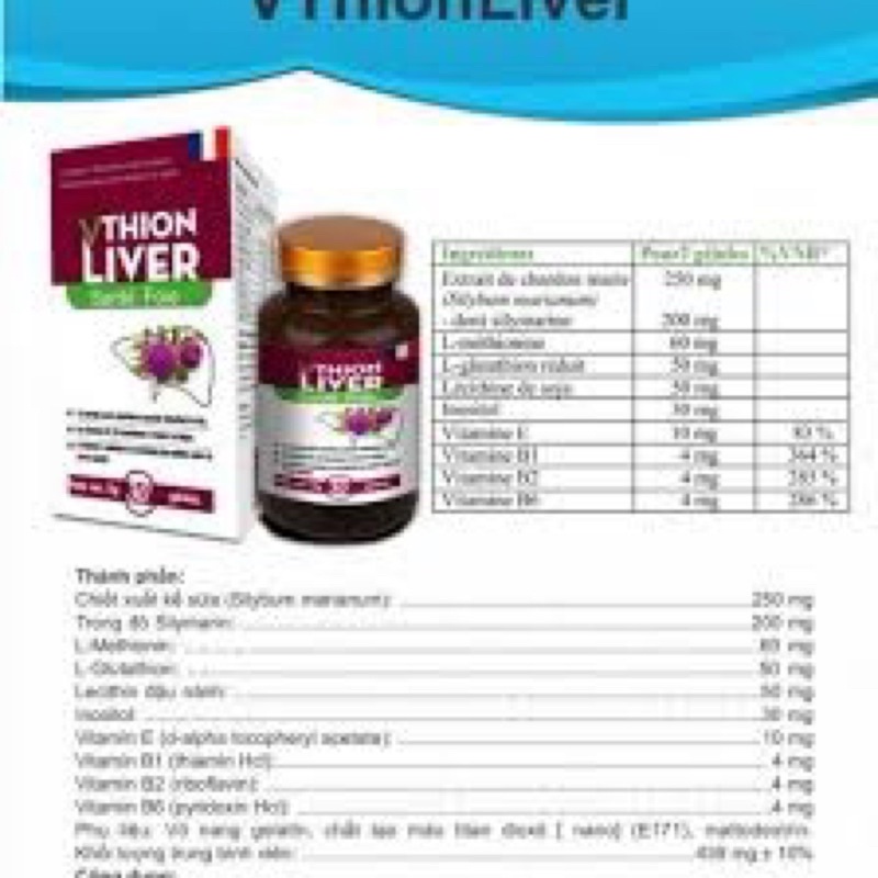 ✅Giải Độc Gan VThion Liver hỗ trợ làm mát và giải độc gan