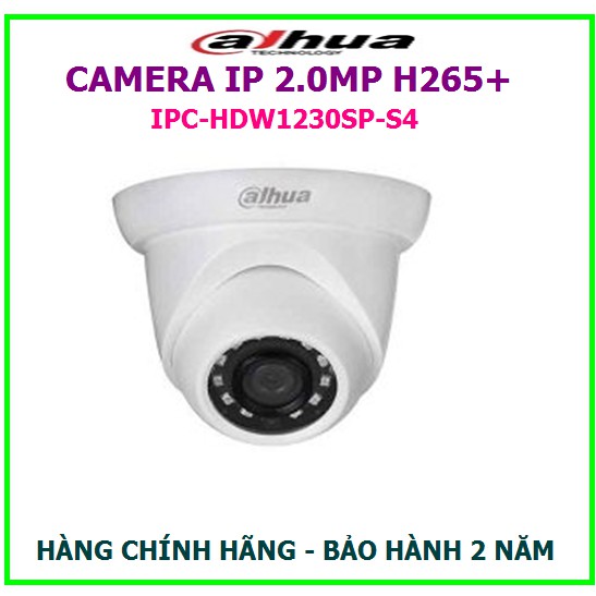 Camera IP 2.0MP Dahua IPC-HDW1230SP-S4 H265 +