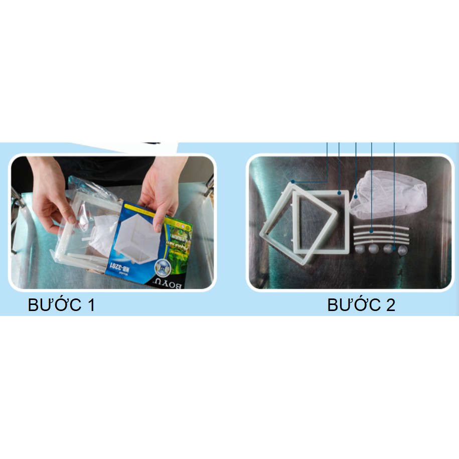 Box Lưới - Lồng Cách Ly, Dưỡng Cá Tép Bằng Vải Lưới