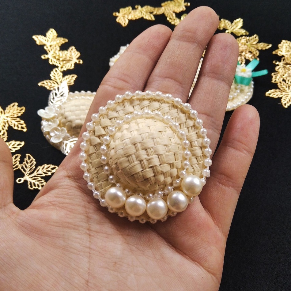 Kẹp Nón handmade mini/Kẹp mái cho bé