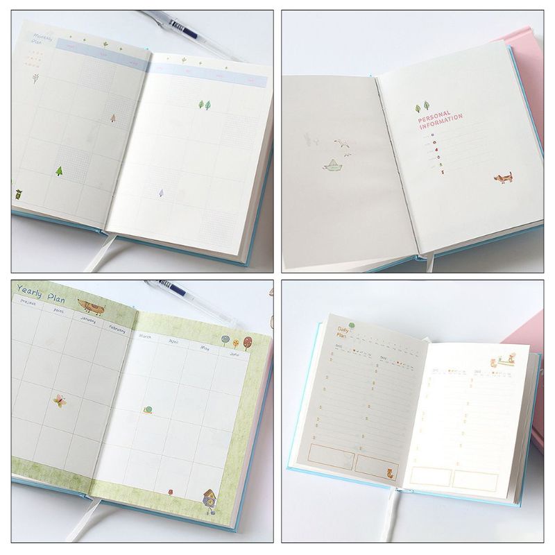 Sổ tay kế hoạch ghi chép Planner 365 Ngày nhật ký cao cấp Lalunavn- B19