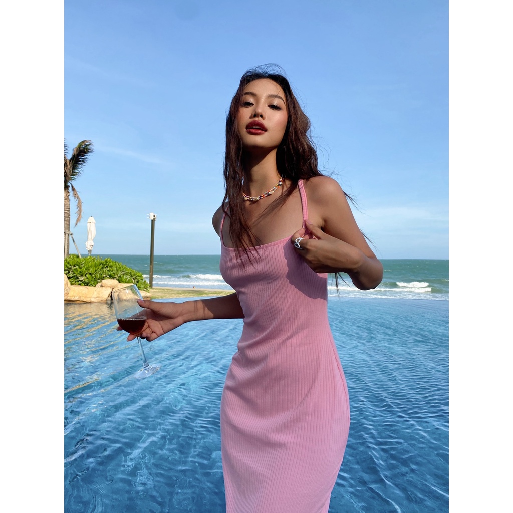 Peaches Dress - Đầm thun ôm body dáng dài khoét lưng - Thiết kế bởi Coco.Official