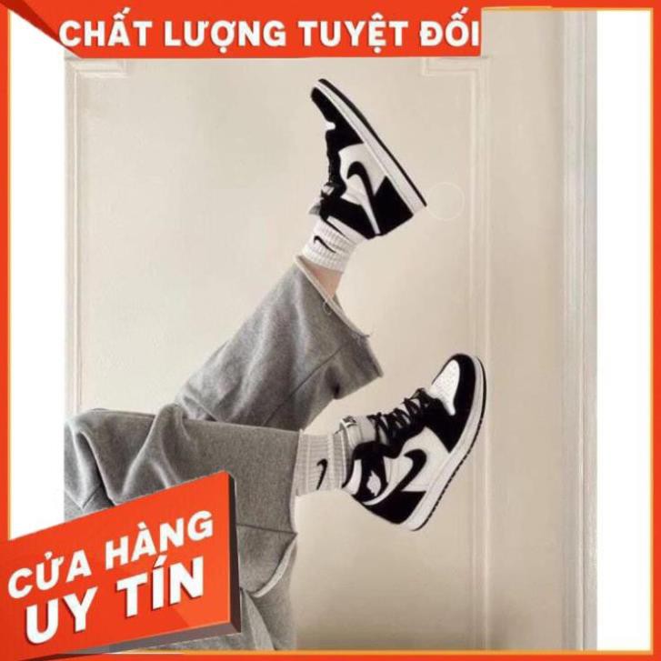 [ FREESHIP –BẢO HÀNH 12 THÁNG] GIÀY SNEAKER NAM NỮ JORDAN CAO CỔ ĐEN TRẮNG HOT TREND