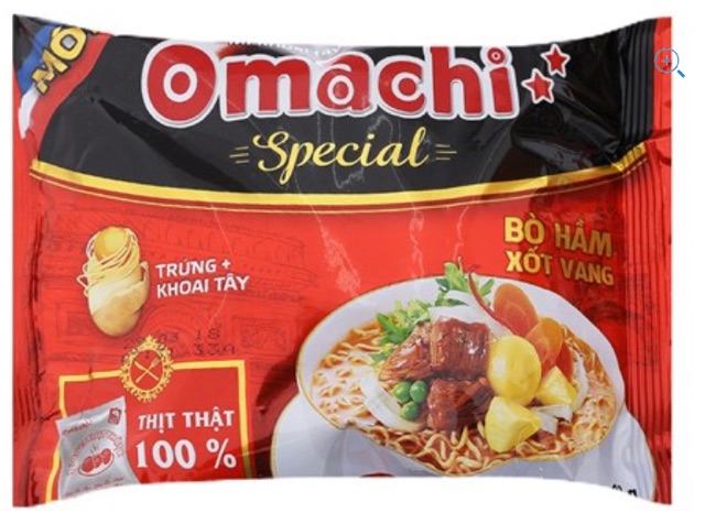 Mì khoai tây Omachi Special bò hầm xốt vang 92g