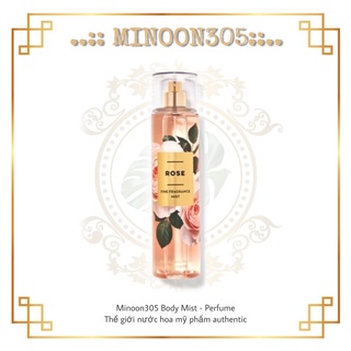 Xịt thơm body mist 𝐁𝐚𝐭𝐡 𝐚𝐧𝐝 𝐁𝐨𝐝𝐲 𝐖𝐨𝐫𝐤𝐬 𝐑𝐨𝐬𝐞 30ml/50ml/100ml/250ml