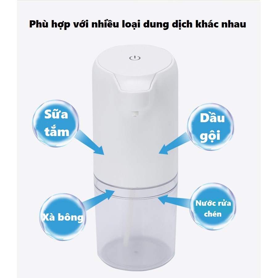 Bình xịt xà phòng rửa tay tự động HW-030 dung tích 270ml - Máy lấy xà bông cảm biến hồng ngoại HW 030