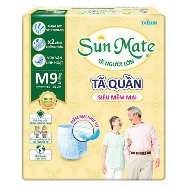 Tã Quần Người Lớn Sunmate Mềm Mại M9/ L8