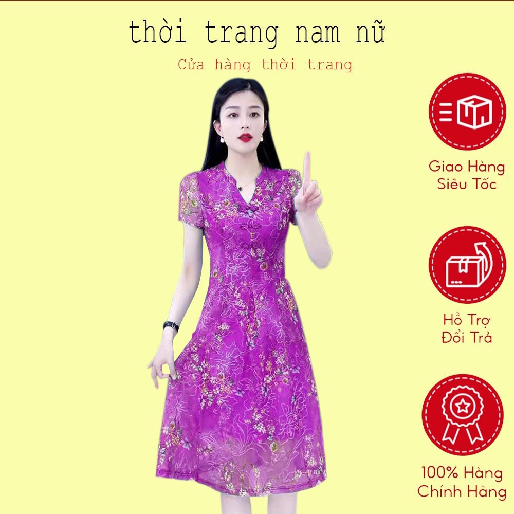 Váy Dáng Suông Nữ Chất Đầm LỤA TƠ 2 Lớp  cao cấp Thiết Kế Tinh Xảo Khéo Léo Tay Bồng