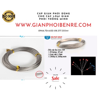 Dây cáp giàn phơi thông minh Hòa Phát Loại tốt ( Inox 316 Bền Nhất)