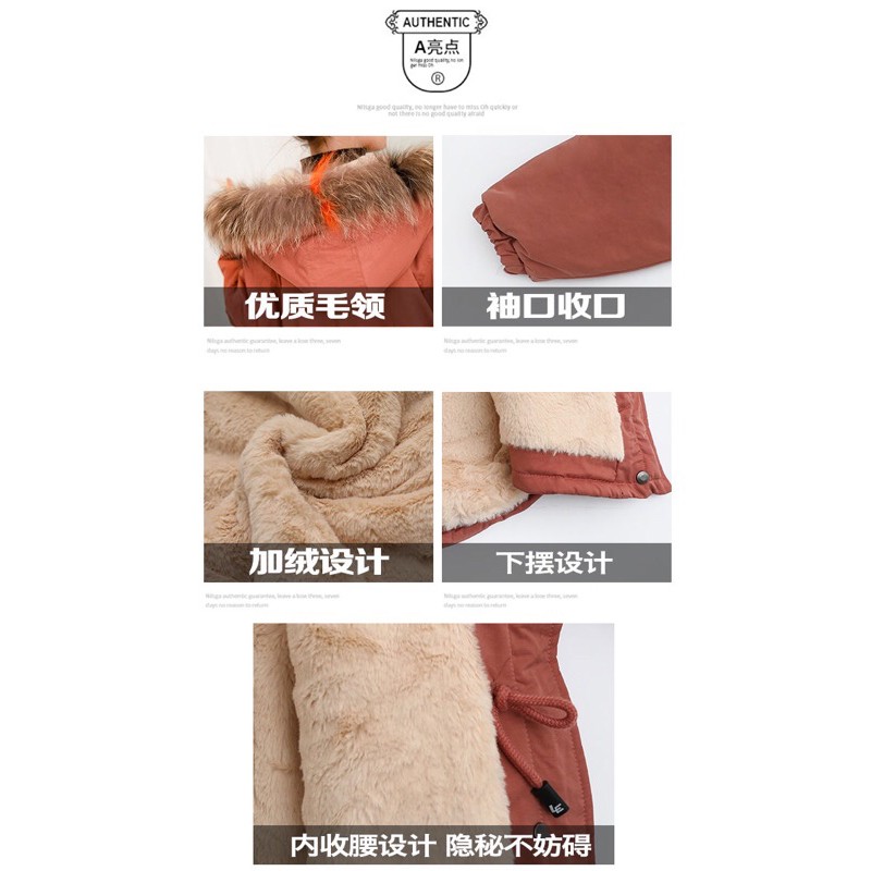 Sẵn hàng- áo PARKA lót lông siêu ấm bé gái hàng quảng châu