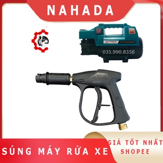 Súng Rửa Xe Áp Lực Cao Mini Bọt Tuyết Phun Nước Lõi Đồng Nguyên Chất Dành Cho Máy Rửa Xe, Máy Xịt Rửa Gia Đình