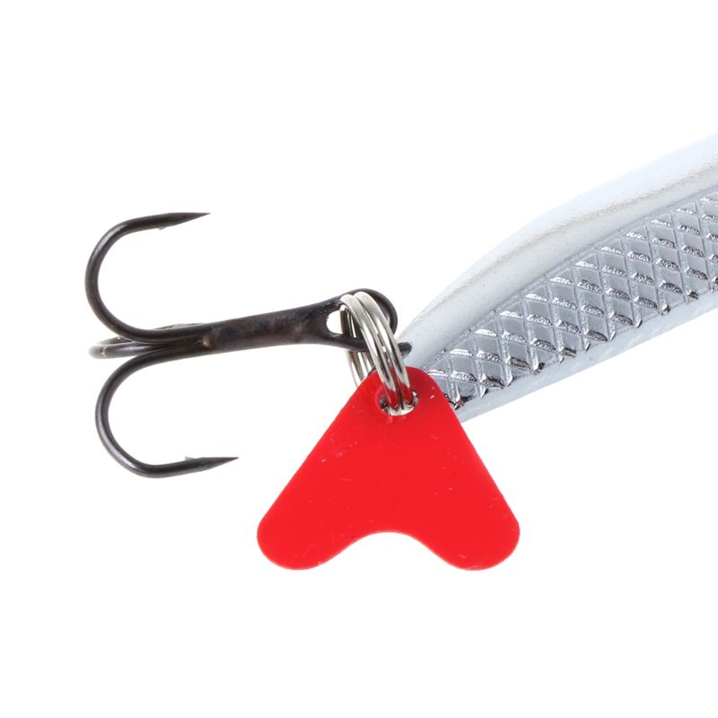 Mồi Câu Cá Nhân Tạo Bằng Kim Loại Cứng Màu Vàng / Bạc Có Móc Câu Tiện Dụng