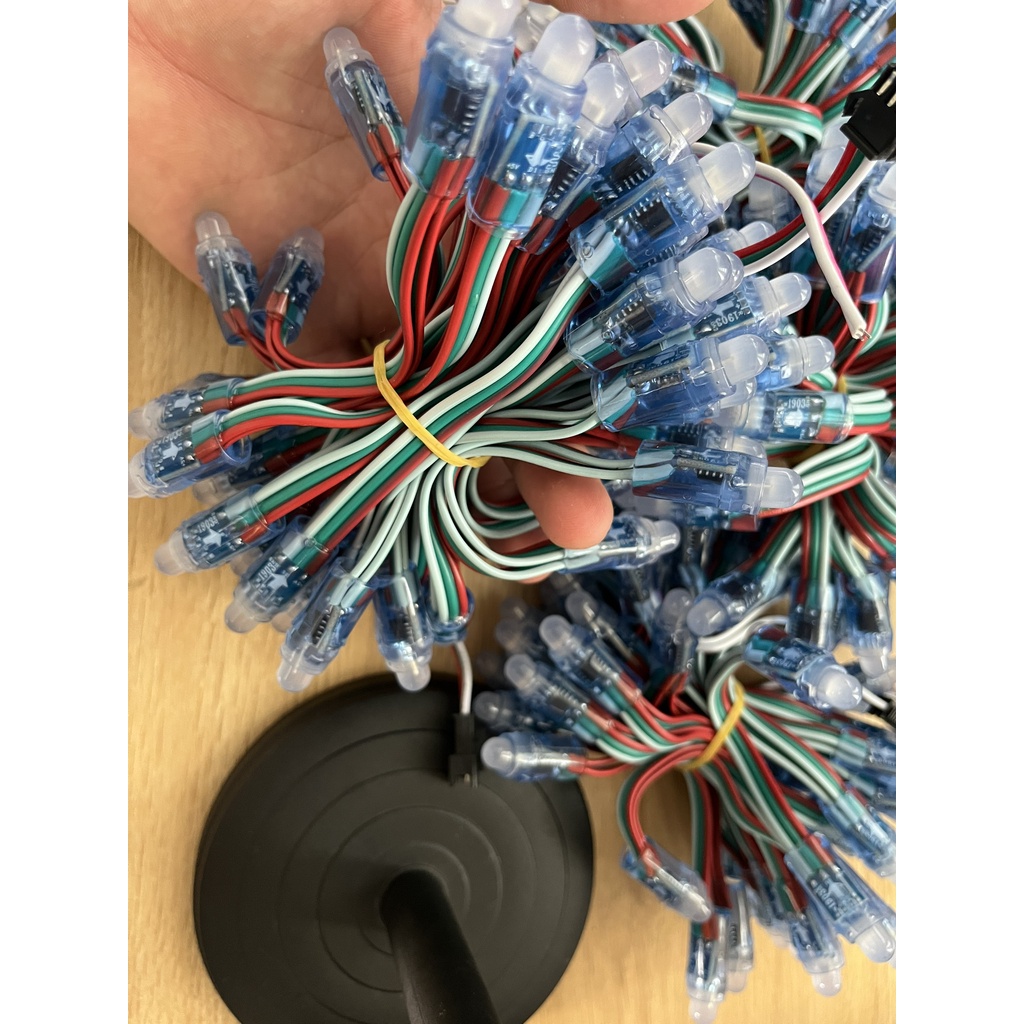 50 Bóng Led full 1903 ngoài trời, led đúc F8 full color 1903