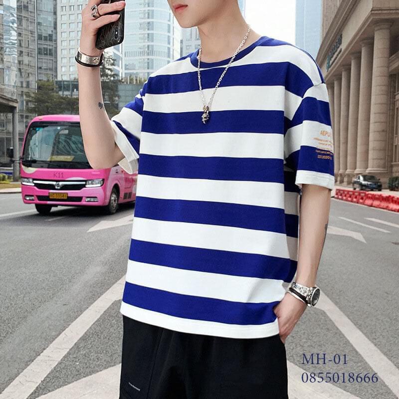  Áo Thun Nam Kẻ - Áo Kẻ Nam Nữ Unisex Phong Cách Hàn Quốc | BigBuy360 - bigbuy360.vn