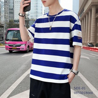 Áo thun nam kẻ - áo kẻ nam nữ unisex phong cách hàn quốc