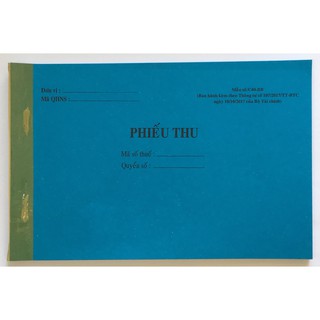 Phiếu thu/ Phiếu Chi Hành Chính 3 Liên (Combo 10 cuốn)
