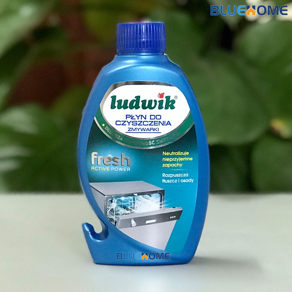 Dung dịch vệ sinh máy rửa bát Ludwik 250ml, tẩy cặn canxi mảng bám cho TẤT CẢ các loại máy: Bosch, Eurosun, Hafele..