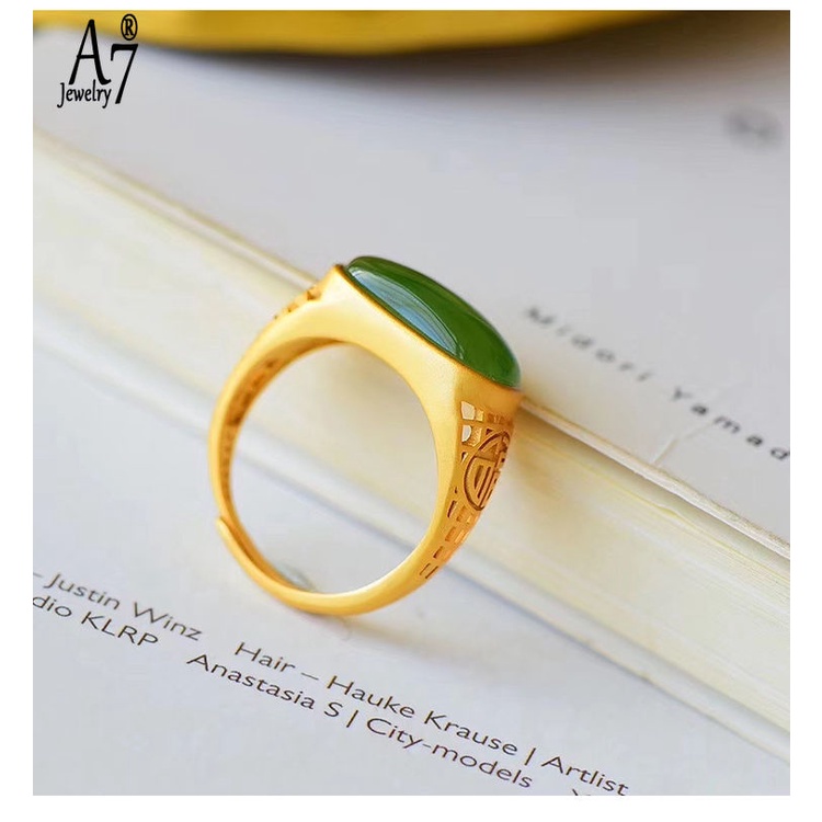 Nhẫn Kiểu Yên Ngựa Retro Trung Tính Dành Cho Nam Và Nữ A7