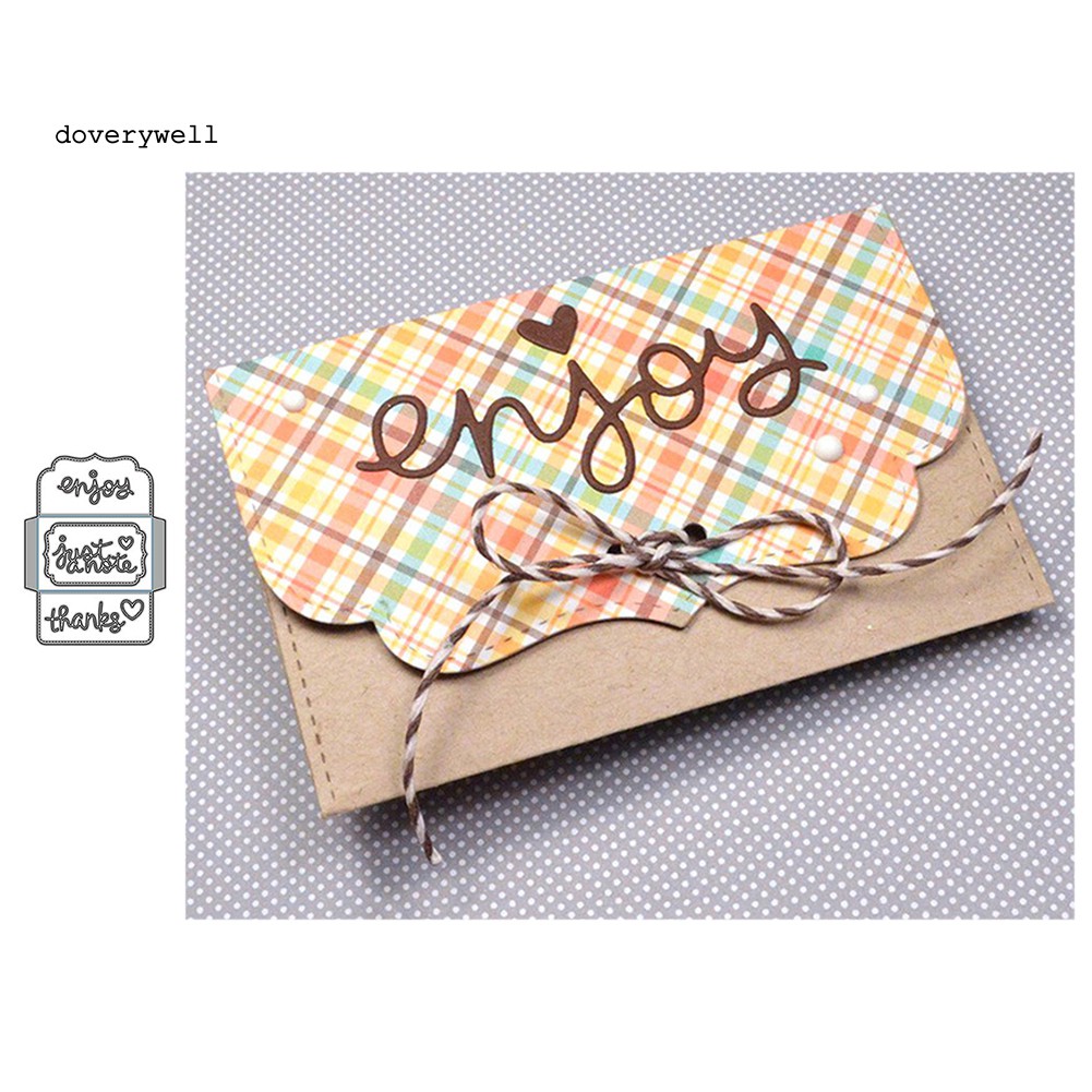 Khuôn Cắt Giấy Kim Loại Hình Phong Thư Xinh Xắn