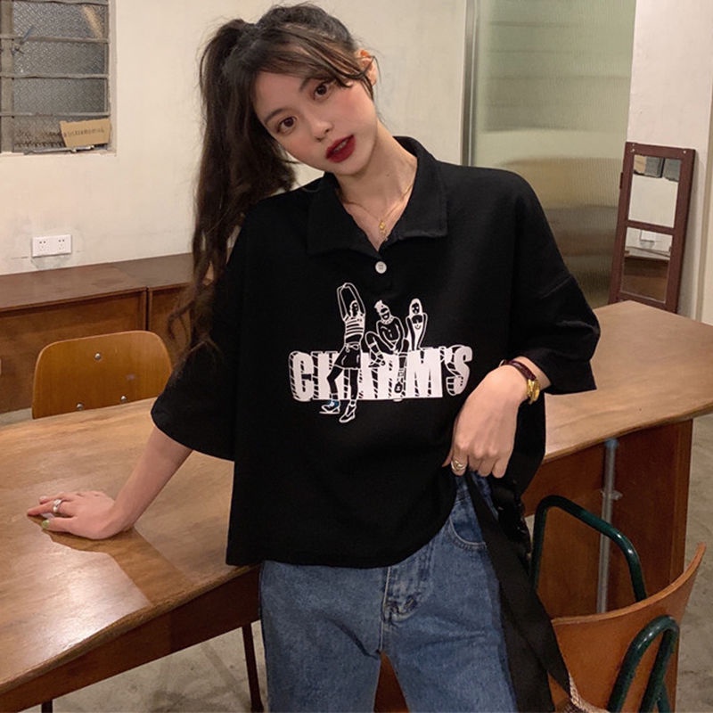 Áo polo Dáng Rộng Phong Cách Hàn Quốc Thời Trang Cho Nữ JL-TX-257 2022