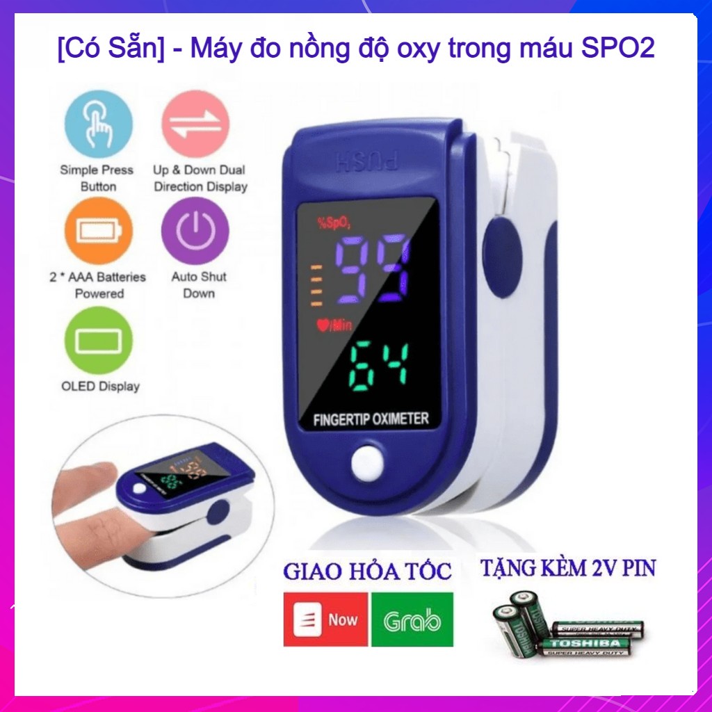 Máy đo nồng độ oxy trong máu SPO2 và đo nhịp tim cầm tay LK87