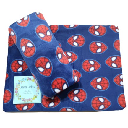 🟧||Mền nỉ|| cotton Thái Người Nhện văn phòng, đi xe, đi học