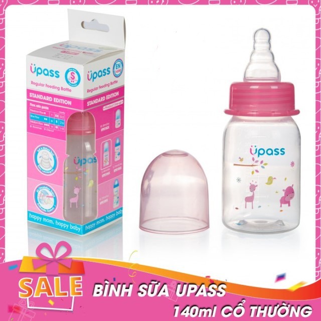 (Made in Thailand) Bình Sữa cổ hẹp UPASS 60-140-170-270ml (UP0102X, UP0104X, UP0105X, UP0109X)