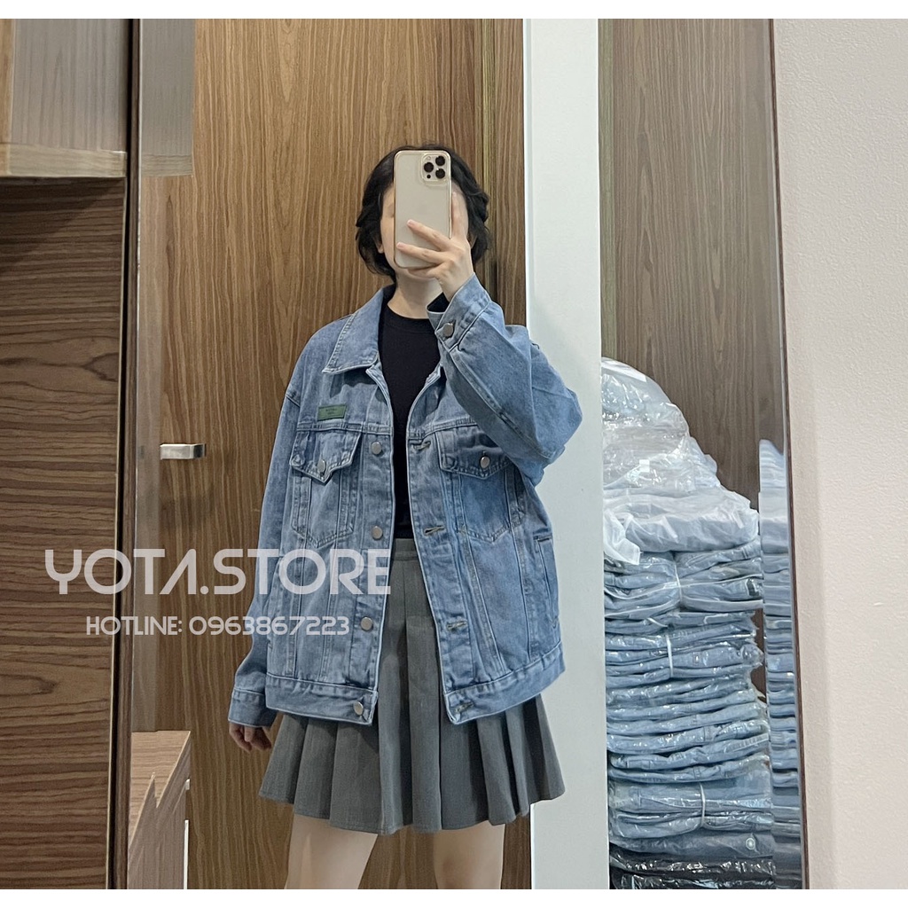 Áo khoác jeans tag xanh - KB39