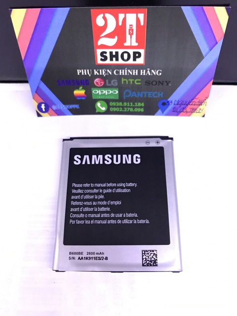 PIN GALAXY S4/ GALAXY J/ GRAND 2, DUNG LƯỢNG 2600MAH (CÓ MẠCH NFC)