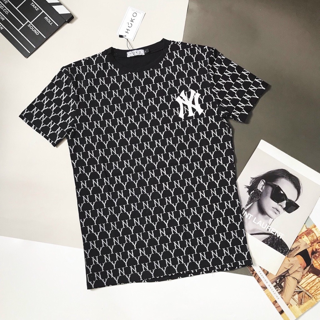 Áo thun nam cổ tròn nhung tay ngắn in họa tiết sang đẹp lịch lãm chất vải cotton co dãn thoáng mát giá rẻ Quang_luxury