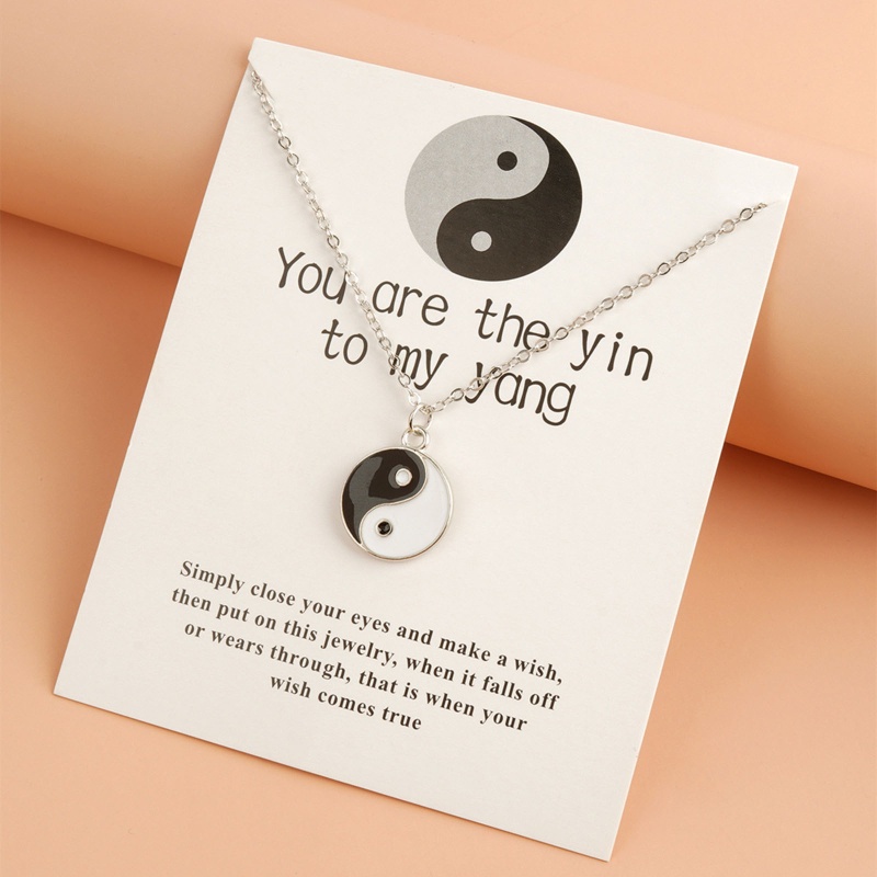 Vòng cổ Bùa Hộ Mệnh Âm Dương Yin Yang Bagua Có Thể Điều Chỉnh Bảo Vệ Cho Nam Và Nữ