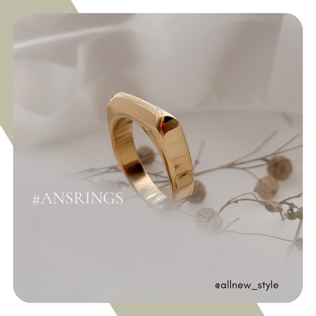 Nhẫn thép Retro Allnewstyle tạo hình đậm chất riêng