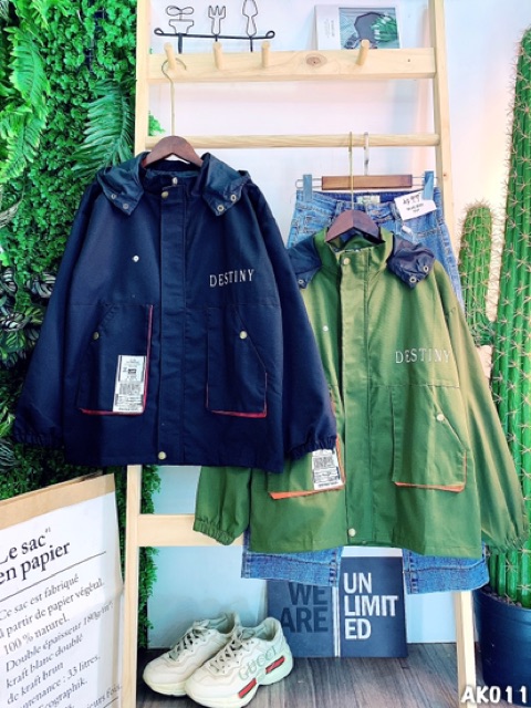 🌵 𝐓𝐡𝐞𝐔𝐥𝐳𝐳𝐚𝐧𝐠 🌵 011 Áo Khoác Kaki Thêu Chữ Cặp,Lẻ Siêu Hot - Bomber Jacket - Hàn Quốc - Unisex - Ulzzang | BigBuy360 - bigbuy360.vn