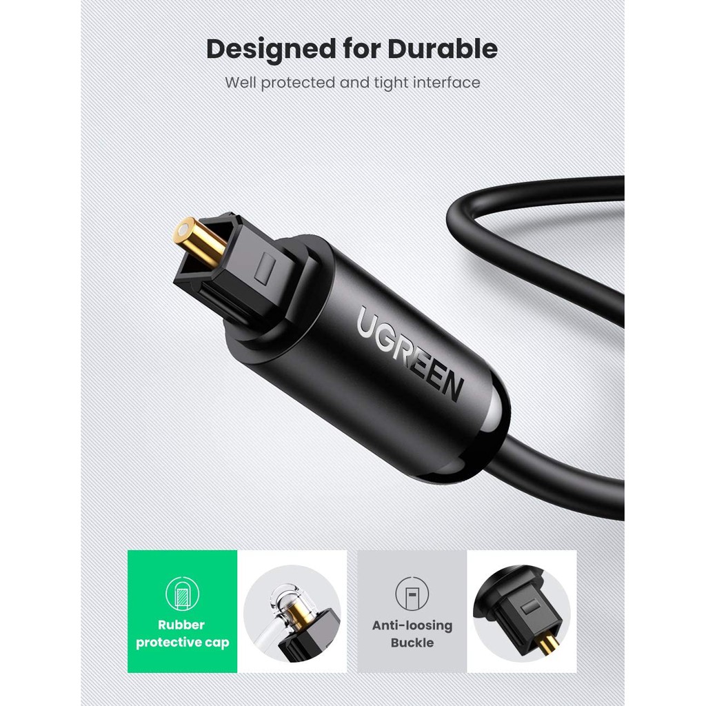 Cáp audio quang Optical dài 1m Ugreen 70890 - Hàng Chính Hãng