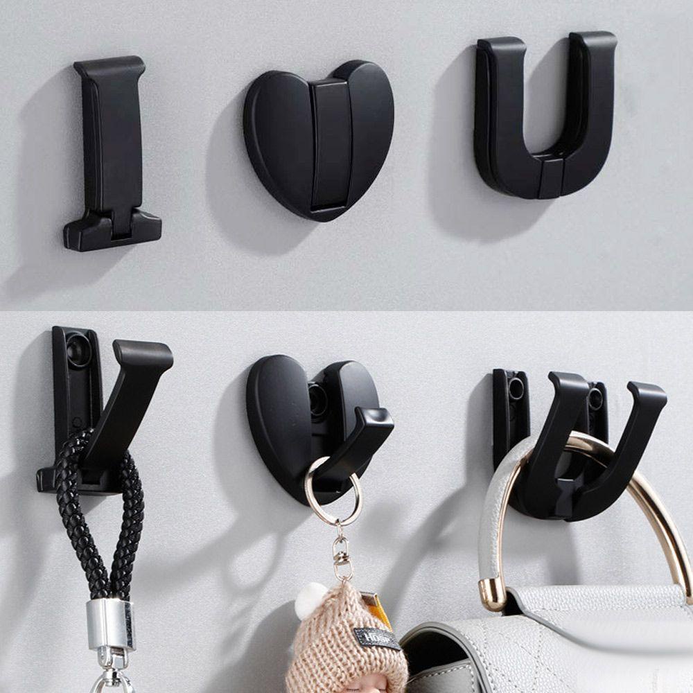 KUNHEV Set 3 Móc Treo Áo Khoác Gắn Tường Có Thể Gấp Gọn Chịu Được Sức Nặng