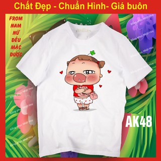 Áo phông quỳnh aka đẹp AK 48,chất đẹp, bao đôi trả, thun, icoi facebook,biểu cảm,lùn kệ tao